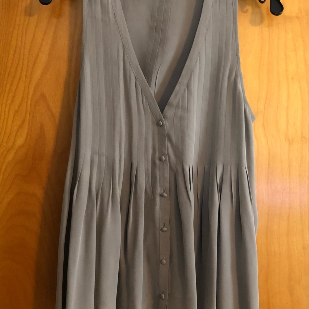 Vince Flowy button down pleated top.